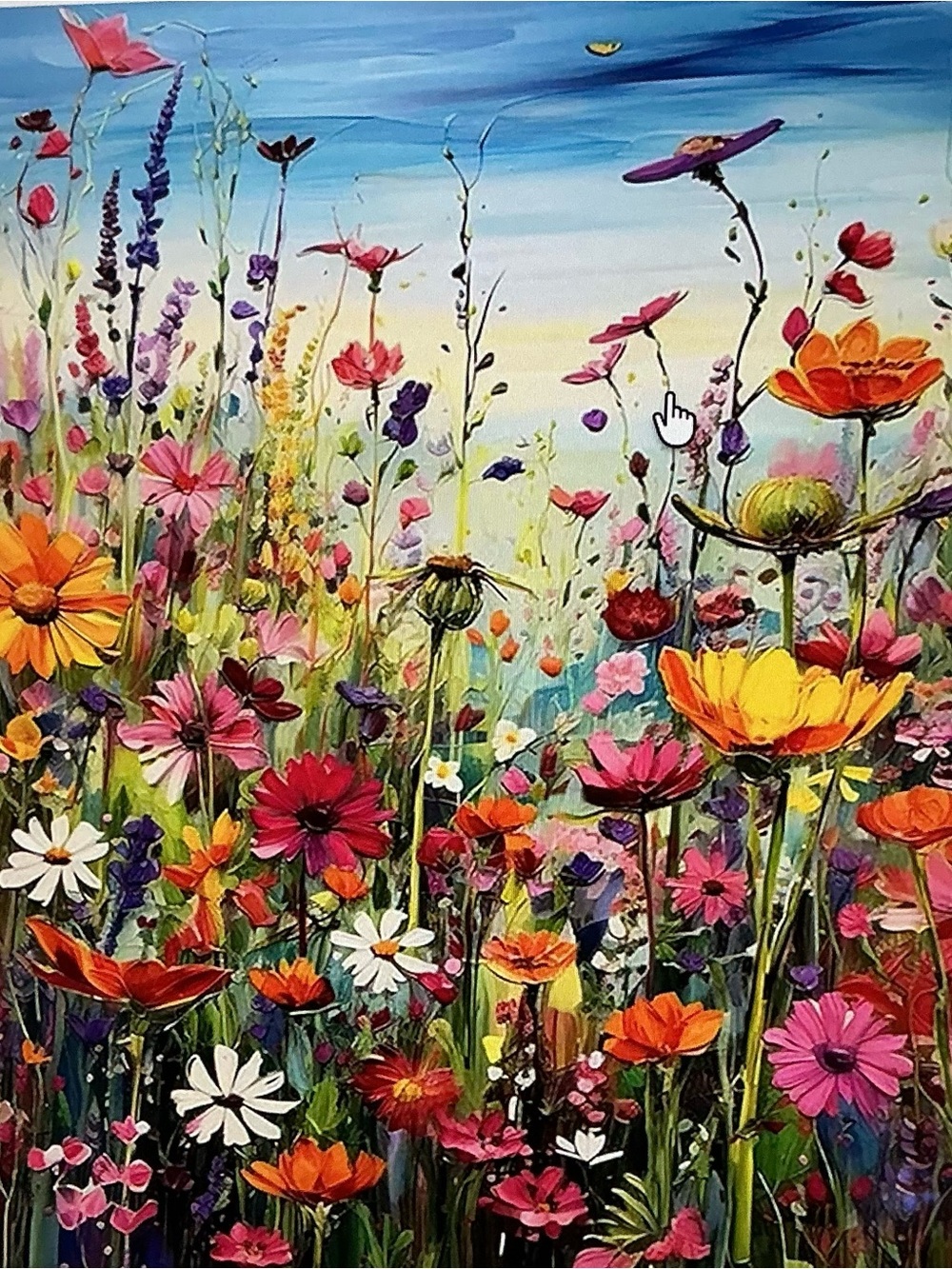 6 (six) ) 5D Diamond Painting Kits for Adults  Sea of Flowers  DIY